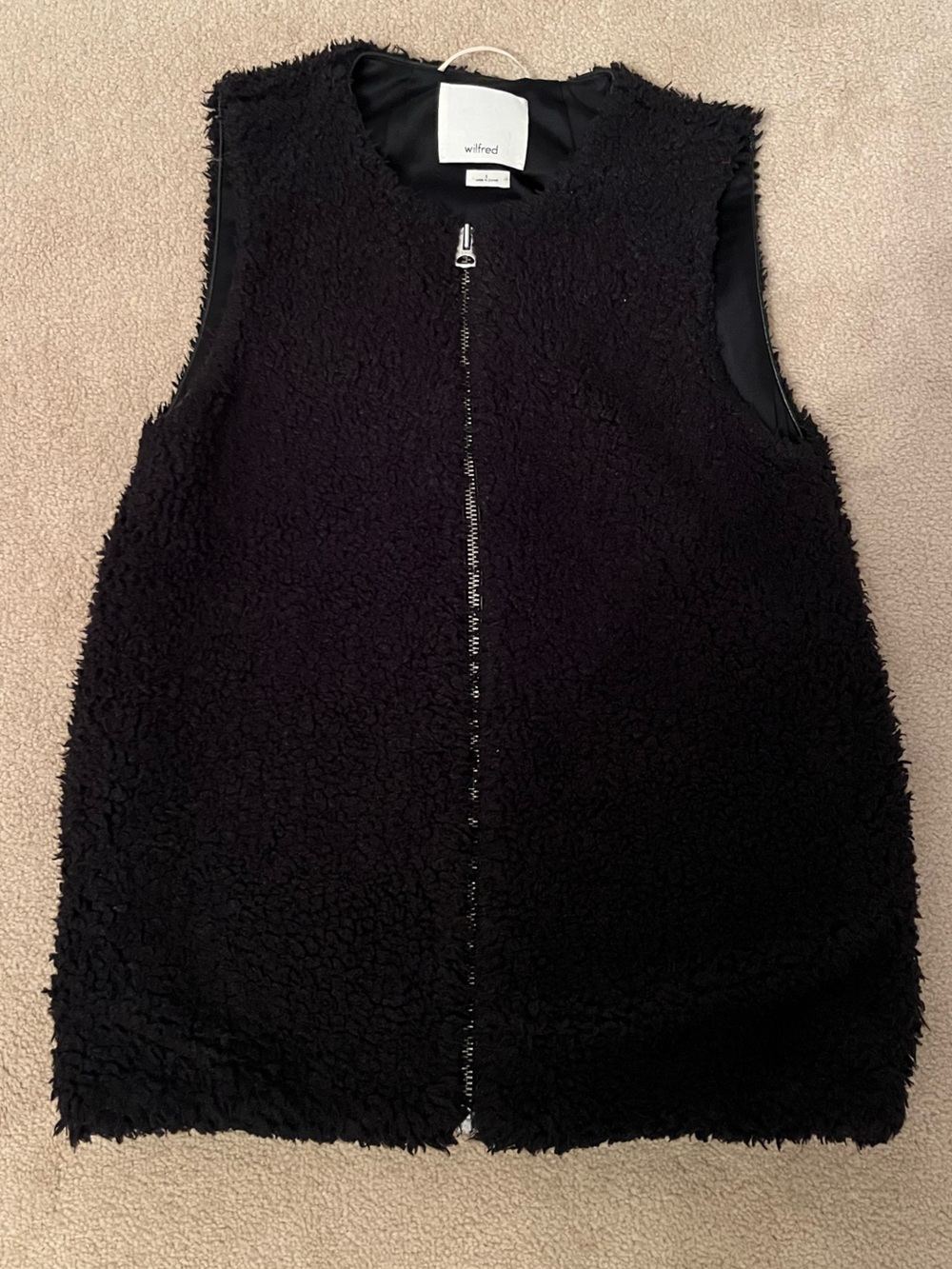 Aritzia Wilfred Sherpa fleece vest